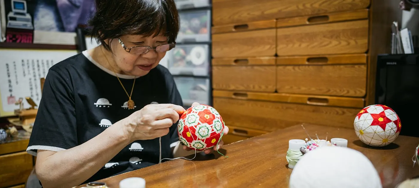 肥後てまり同好会の作家 鶴田美知子のメイン画像